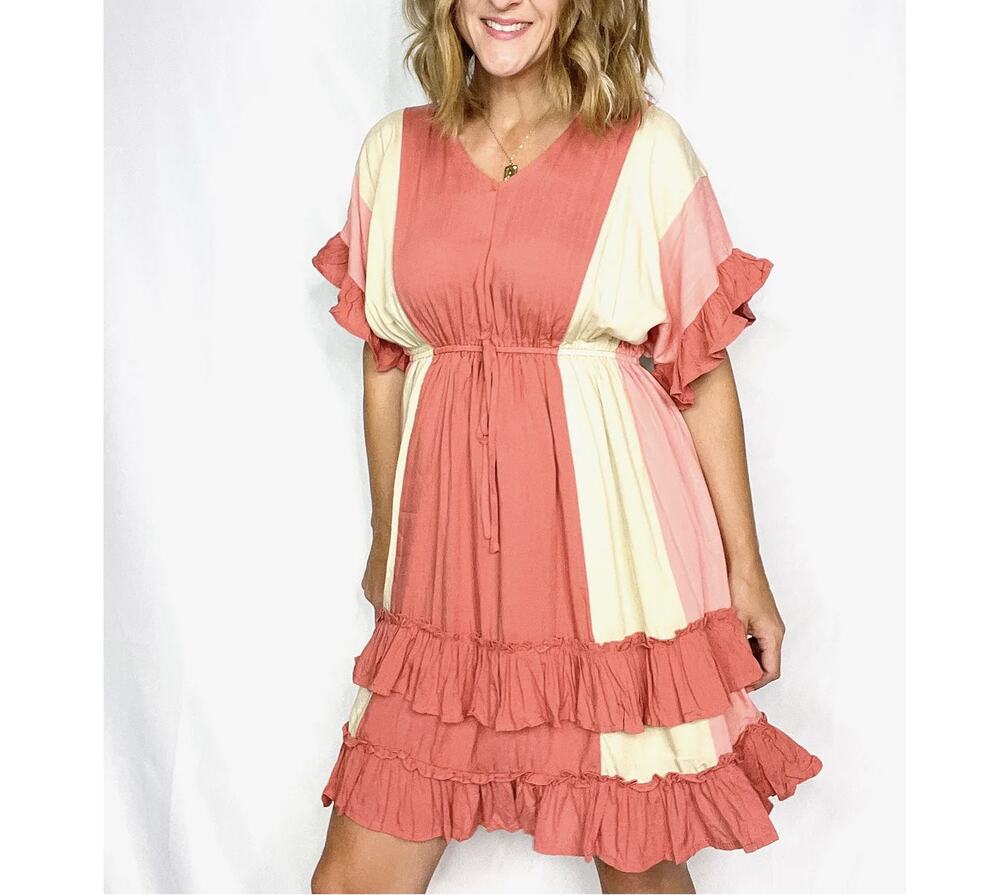 Ruffled Mini Dress